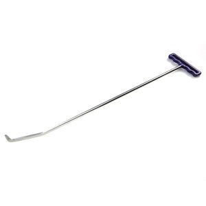 Double bend rod 71 cm with rounded tip and flatted sides