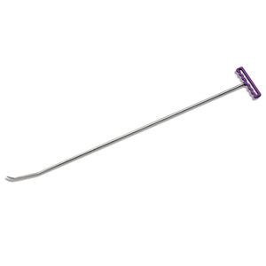 Double bend rod 122 cm with rounded tip and flatted sides