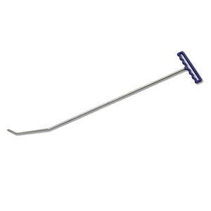 Double bend rod 91 cm with rounded tip and flatted sides