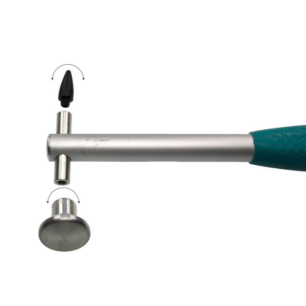 Dentcraft Tools Aluminium knockdown hammer 12" (30 cm) with interchangeable tips