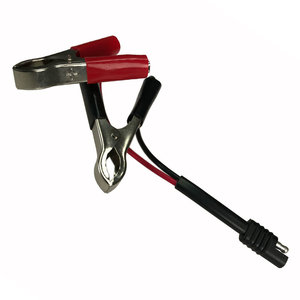 Pro PDR coiled power cord with battery clamps