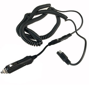 Cabo de alimentação espiral Pro PDR com tomada de carro 12V