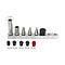 Ultra Dent Tools Wechselspitzen Set: 4 Spitzen und 2 Verlängerungen mit Durchmesser 7/16" (11 mm)
