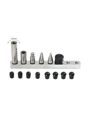 Ultra Dent Tools Set di punte intercambiabili: 4 punte e 2 prolunghe con un diametro di 1/2" (12,7 mm)