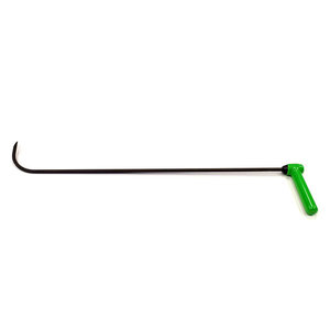Indexable Handle Sharp Side Panel Hook 30" (76 cm), 3/8" (9,52mm) diameter with 3-1/2" (9 cm) curved flag