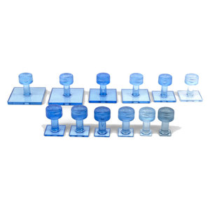 Black Ice Variety Pack Smooth Square Glue Tabs - 12 pcs
