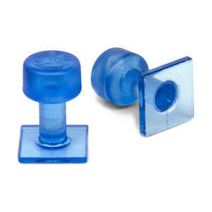 Black Ice 15 mm Smooth Square Glue Tab - 10 pcs