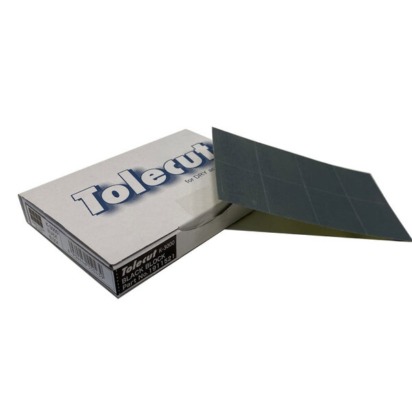 Kovax Tiras adesivas grandes Kovax Tolecut Black K3000 para lixagem a seco