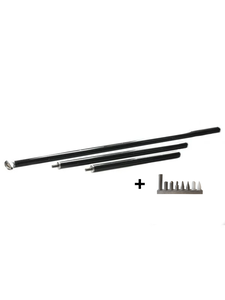 Dent Tool Company Varilla de granizo de carbono (3 piezas) con juego de puntas