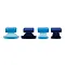 KECO KECO HEMI Crease Tabs Variety Pack ICE & Blue Material (8 Pieces)