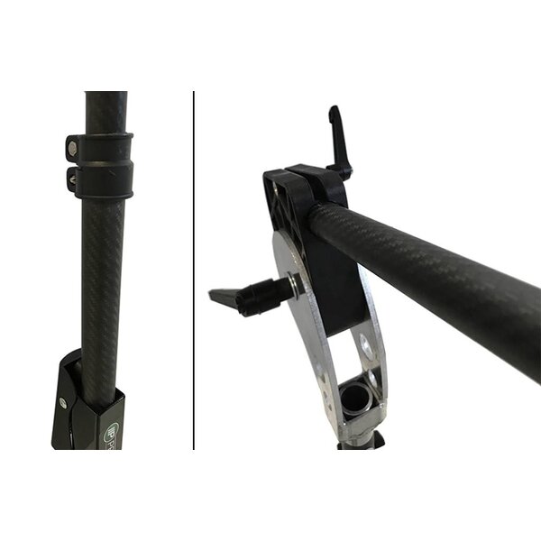 Pro PDR Suporte de luz Pro PDR LS-3FH em carbono com braço extensível em carbono