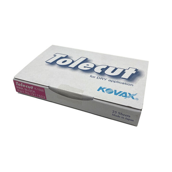 Kovax Kovax Tolecut Pink K1500  large stick-on strips for dry sanding