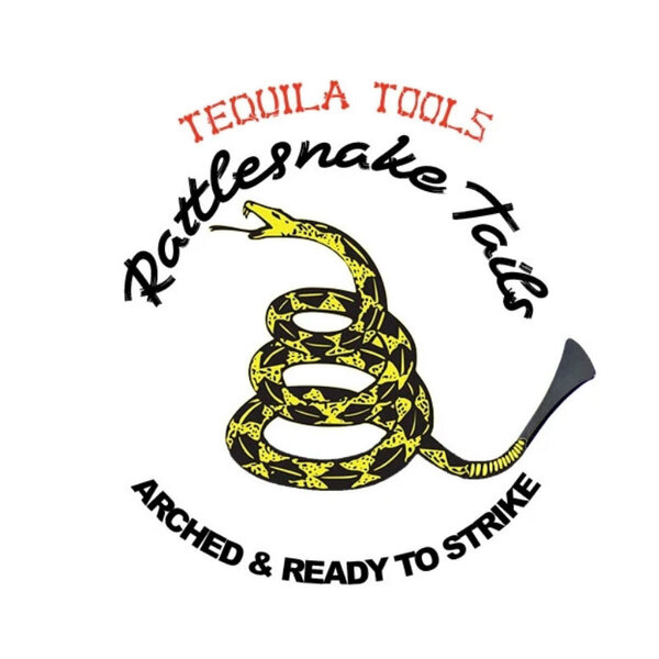 Tequila Tools Tequila Rattlesnake Whale Tail  20 cm with 2,85 cm wide head