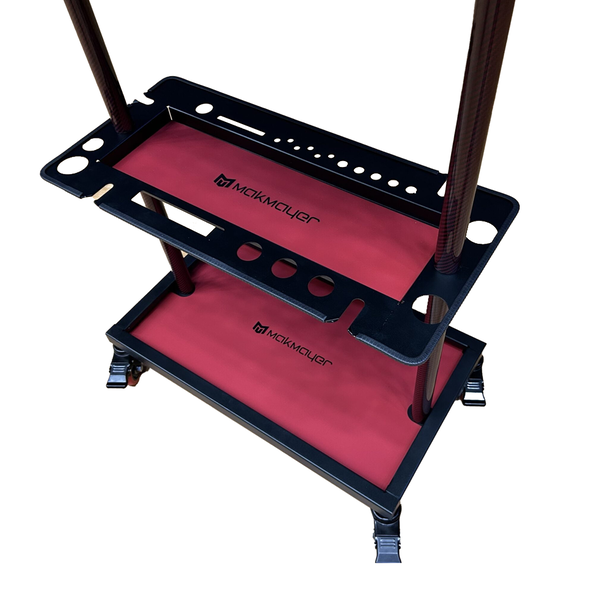 Makmayer Aluminum Tool Cart by Makmayer Red