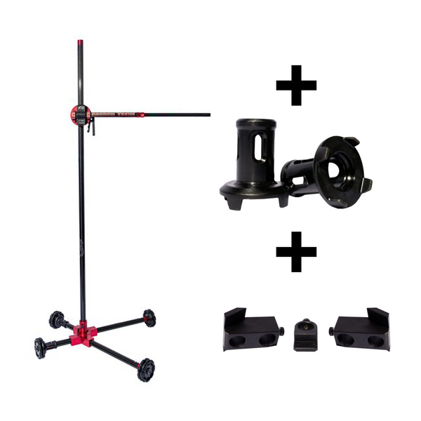 Carbon Tech Carbon Tech black widow light stand (with brake set and battery holders)