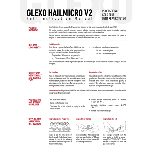 Glexo Tools Microkit Glexo Hail V2 com cola fria Diablo