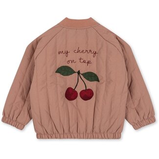 KONGES SLØJD Juno bomber jasje cherry cameo brown