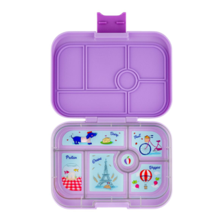 YUMBOX Lunchbox bento original (6-vakken) lulu purple/paris tray