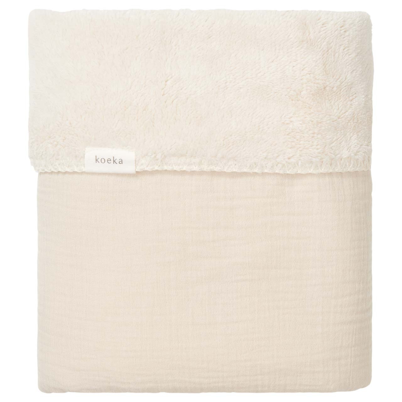 KOEKA Deken teddy Faro warm white