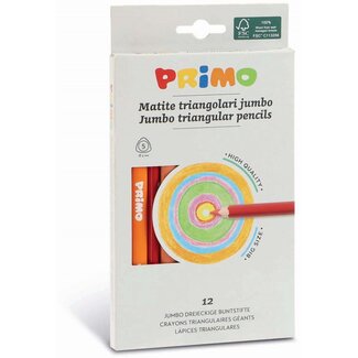 PRIMO Jumbo kleurpotloden 3-zijdig