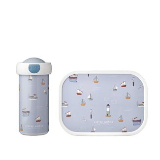 LITTLE DUTCH Lunchbox en beker sailor