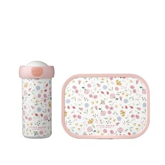 LITTLE DUTCH Lunchbox en beker flowers