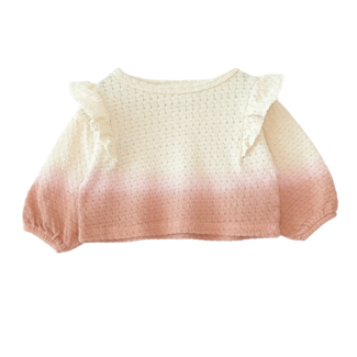 PLAY UP Jacquard sweater coral