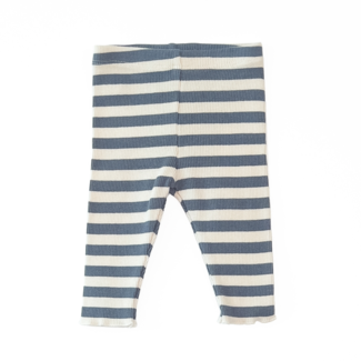 PLAY UP Rib legging striped sea