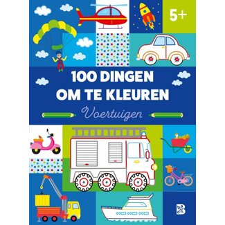 BOEK 100 dingen om te kleuren: voertuigen