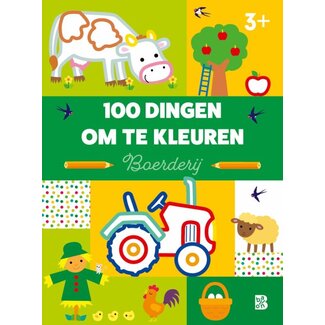 BOEK 100 dingen om te kleuren: boerderij