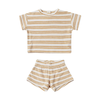 QUINCY MAE Terry set honey stripe