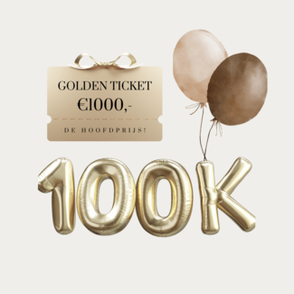 Éen kans: 100.000 volgers prijzenpot (100% goede doel)