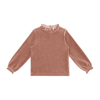 HOUSE OF JAMIE Longsleeve velvet warm taupe