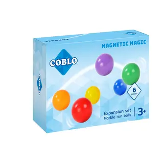 COBLO Knikkerbaan ballen (6 stuks) classic