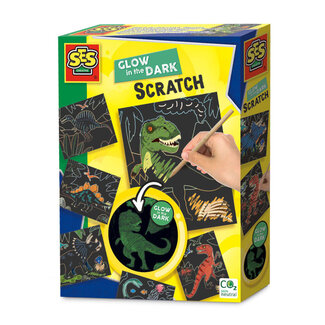 SES Glow in the dark scratch dino's