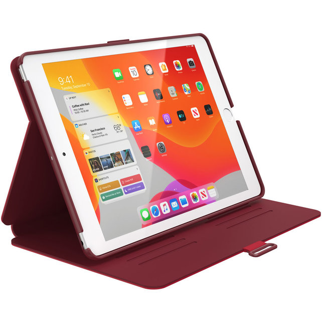 Speck Balance Folio Case Apple iPad 10.2 (2019/2020/2021) Dark Poppy Red