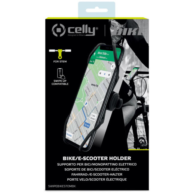 Celly SwipeBikeStem Universal Bike Holder Black