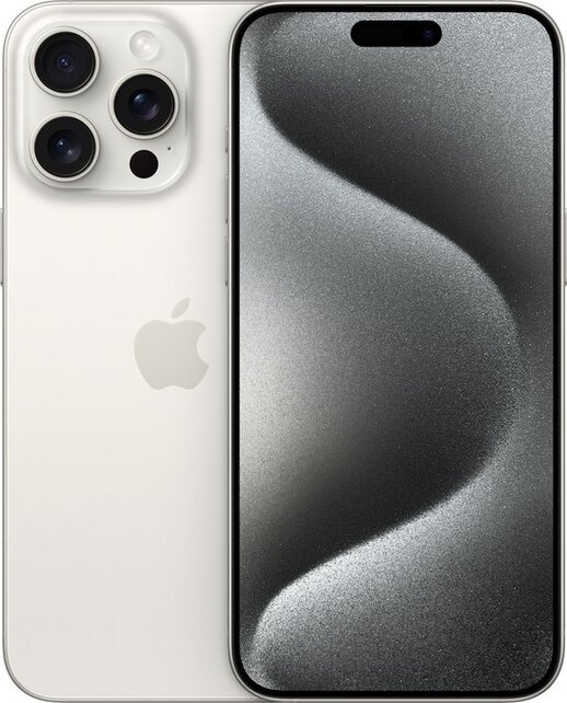 Apple iPhone 15 Pro Max - 256GB - White Titanium - Zeer Goed (Marge) Apple iPhone 15 Pro Max - 256GB - White Titanium - Zeer Goed (Marge)