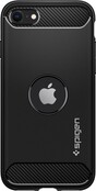 Spigen Rugged Armor Backcover voor iPhone SE (2022 / 2020) - Zwart Spigen Rugged Armor Backcover voor iPhone SE (2022 / 2020) - Zwart