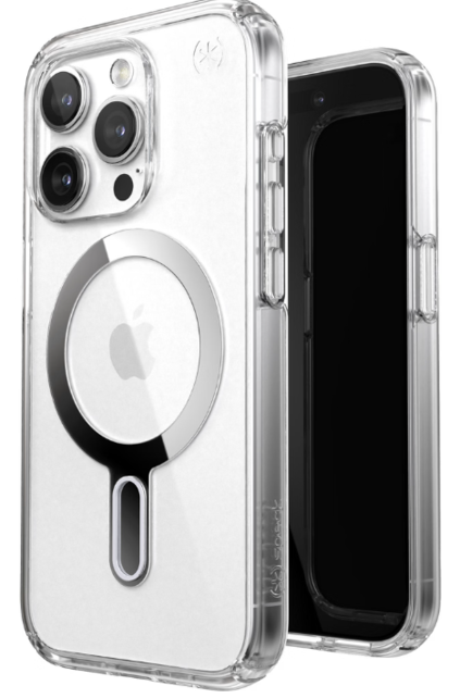 Speck Presidio Clear + ClickLock Apple iPhone 15 Pro Clear - with Microban