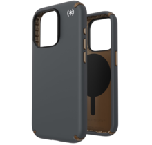 Speck Presidio2 Pro + MS Apple iPhone 15 Pro Charcoal Grey - with Microban