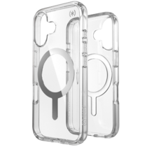 Speck Presidio Perfect Clear + MS Apple iPhone 16 Clear - with Microban