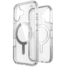 Speck Presidio Perfect Clear + MS Apple iPhone 16 Clear - with Microban