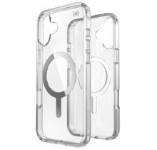 Speck Presidio Perfect Clear + MS Apple iPhone 16 Plus Clear - with Microban