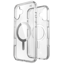 Speck Presidio Perfect Clear + MS Apple iPhone 16 Plus Clear - with Microban