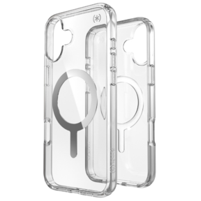 Speck Presidio Perfect Clear + MS Apple iPhone 16 Plus Clear - with Microban