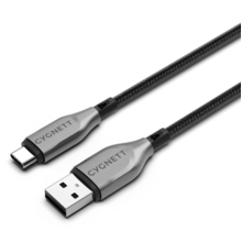Cygnett Armoured Braided USB-C to USB Cable 1m Black
