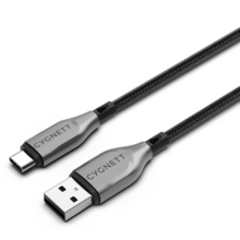 Cygnett Armoured Braided USB-C to USB Cable 1m Black