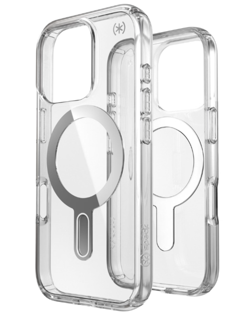Speck Presidio Perfect Clear + ClickLock Apple iPhone 16 Pro Clear - with Microban