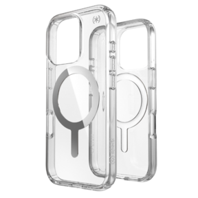 Speck Presidio Perfect Clear + MS Apple iPhone 16 Pro Clear - with Microban